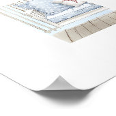 Waterverf Classic Patriotic Americana Porch Swing Poster (Hoek)