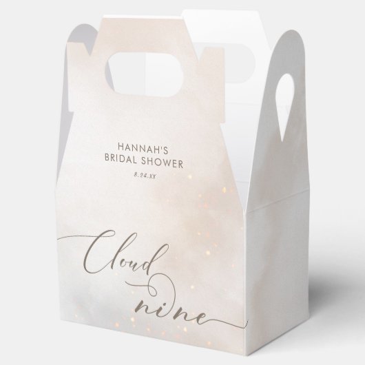 Waterverf Cloud 9 Vrijgezellenfeest Dank u Bedankdoosjes (Geopend)