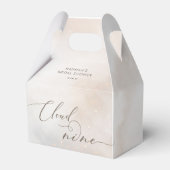 Waterverf Cloud 9 Vrijgezellenfeest Dank u Bedankdoosjes (Voorkant Zijde)