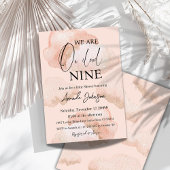 Waterverf Cloud Nine Sky Pink Girl Baby shower Kaart