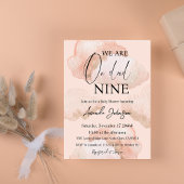 Waterverf Cloud Nine Sky Pink Girl Baby shower Kaart