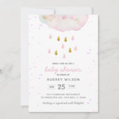 Waterverf Cloud Raindrop Baby shower Kaart (Voorkant)