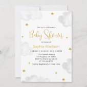 Waterverf Clouds Baby shower Kaart (Voorkant)