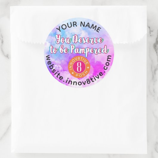 Waterverf Clouds Innov8tive Posh label (Tas)