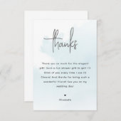 Waterverf Clouds Vrijgezellenfeest Dank u kaart (Voorkant / Achterkant)