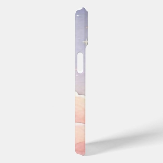 Waterverf Cloudscape Roze lucht met naam Case-Mate iPhone Case (Achterkant / Rechts)