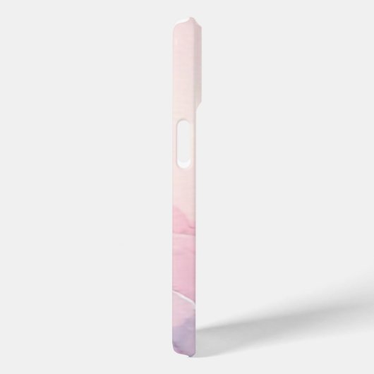 Waterverf Cloudscape Roze lucht met naam Case-Mate iPhone Case (Achterkant / Rechts)