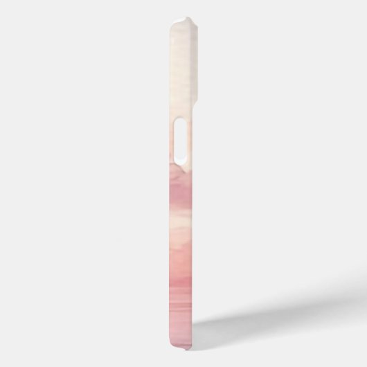 Waterverf Cloudscape Roze lucht met naam Case-Mate iPhone Case (Achterkant / Rechts)
