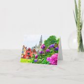 Waterverf Cobh, Ireland Hydrangeas Dank u kaart (Voorkant)