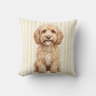 Waterverf Cockapoo Hond Decoratiekussen Kussen