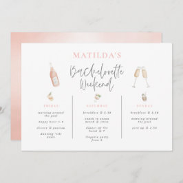 Waterverf cocktail bachelorette weekend 3 dag