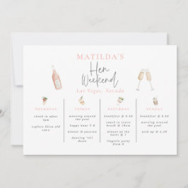 Waterverf cocktail champagne weekend