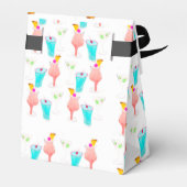 Waterverf Cocktail Margarita Pattern Hartelijk dan Bedankdoosjes (Achterkant)