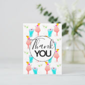 Waterverf Cocktail Margarita Pattern Hartelijk dan Briefkaart (Staand voorkant)