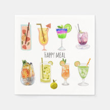 Waterverf cocktail Mooie feestviering wit