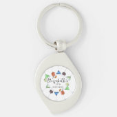 Waterverf cocktail party sleutelhanger (Voorkant)