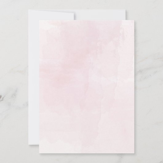 Waterverf Cocktail Party Vrijgezellenfeest Bedankkaart (Achterkant)