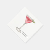 Waterverf Cocktail Servet (Hoek)