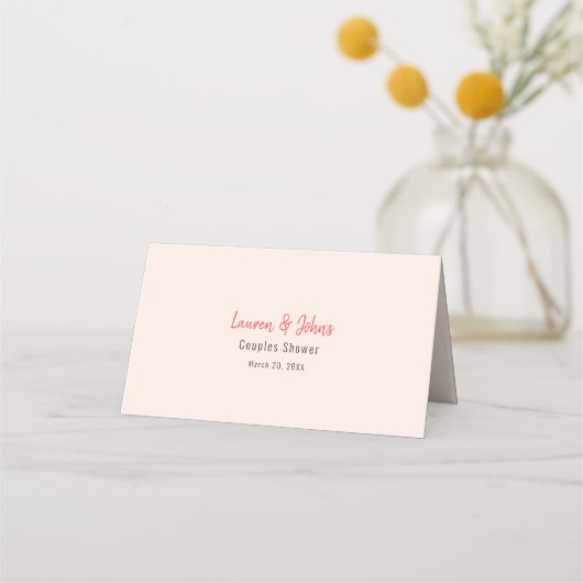 Waterverf Cocktail Vrijgezellenfeest roze Plaatskaartje (Achterkant)