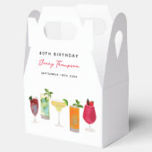 Waterverf cocktailparty Drink verjaardagsfeestje Bedankdoosjes (Geopend)