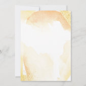 Waterverf Cocktails Geel Uitnodiging voor Pensioen (Achterkant)