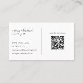 Waterverf cocktails met QR-code Visitekaartje (Achterkant)