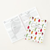 Waterverf cocktails partij Drinken recept Notitieboek (Binnen)