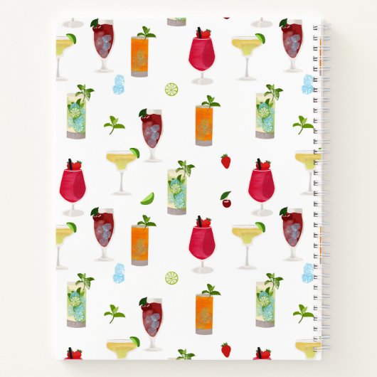 Waterverf cocktails partij Drinken recept Notitieboek (Achterkant)