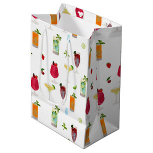 Waterverf cocktails & party Drinken Medium Cadeauzakje