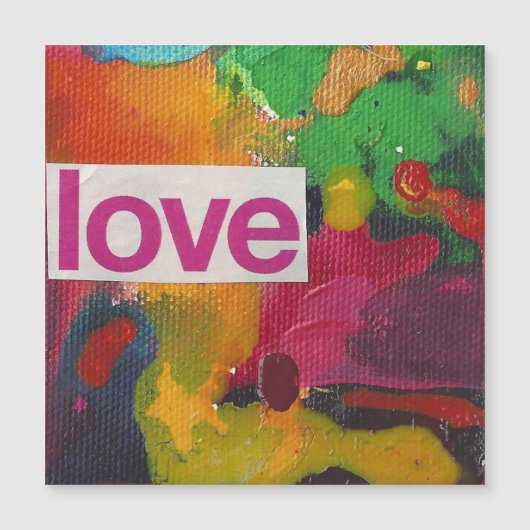 Waterverf collage liefde (Voorkant)