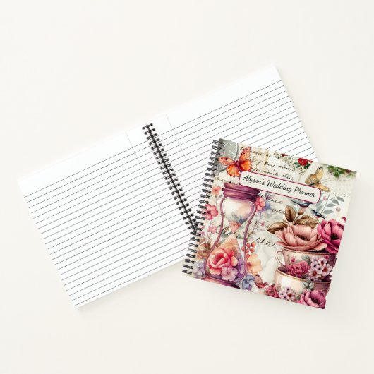 Waterverf collage Notitieboek (Binnen)