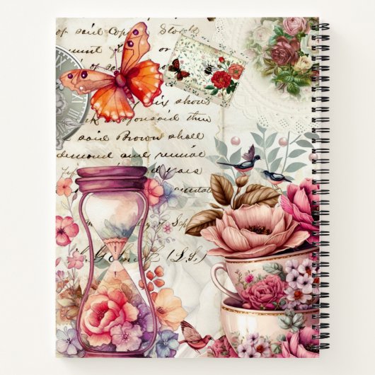 Waterverf collage Notitieboek (Achterkant)