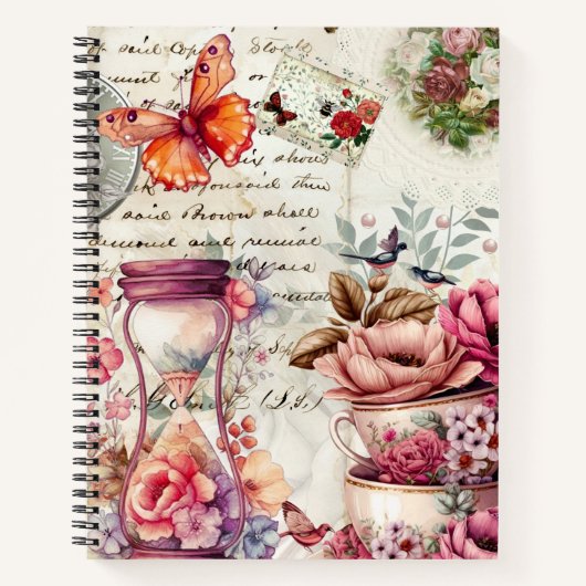  Waterverf collage Notitieboek (Voorkant)