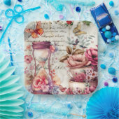  Waterverf collage Papieren Bordje (Feest)