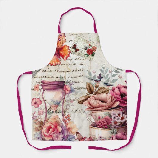  Waterverf collage Schort (Voorkant)