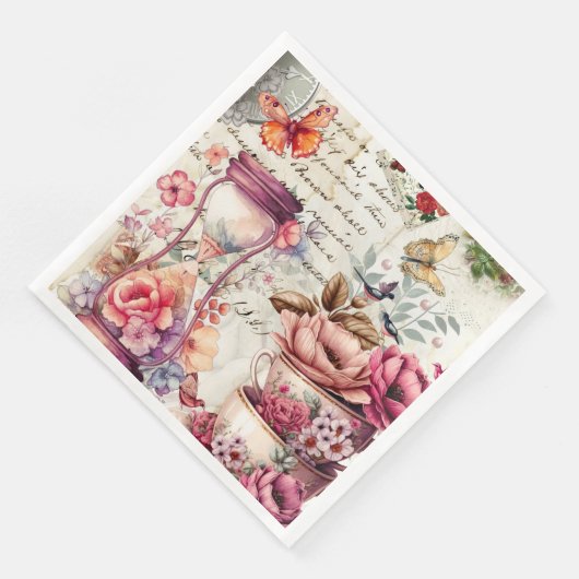 Waterverf collage Servet (Hoek)