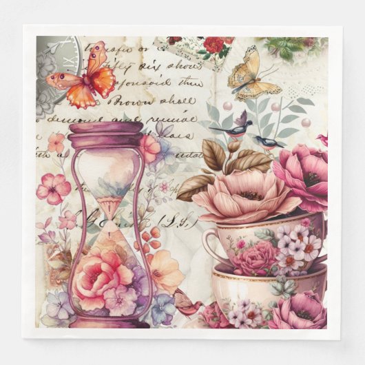  Waterverf collage Servet (Voorkant)