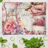 Waterverf collage Theedoek (Gevouwen)