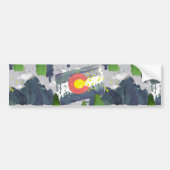 Waterverf Colorado Gray Bumpersticker (Voorkant)
