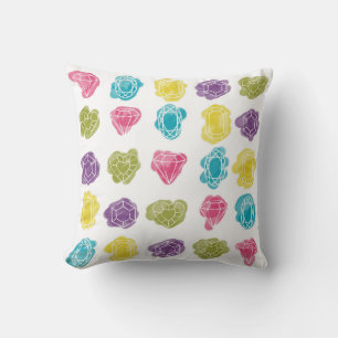Waterverf Colorful Diamonds Pattern Pillow Kussen