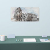 Waterverf Colosseum Banner – Rome Italië Landmark (Beurs)