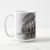 Waterverf Colosseum Rome Italië Koffiemok (Links)