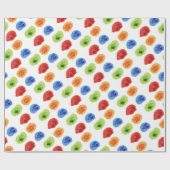 Waterverf Comic Cartoon Vis Verpakkingsdocument Cadeaupapier (Vlak)