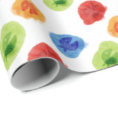 Waterverf Comic Cartoon Vis Verpakkingsdocument Cadeaupapier (Rol Hoek)