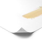 Waterverf Comic Dog en Bird on Tail Poster (Hoek)