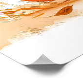 Waterverf Comic Dog en Hedgehog Encounter Poster (Hoek)