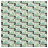 Waterverf Common Loon Bird Natuur Art Stof (Swatch)