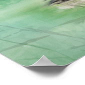 Waterverf Common Loon Wilderness Bird Art Poster (Hoek)