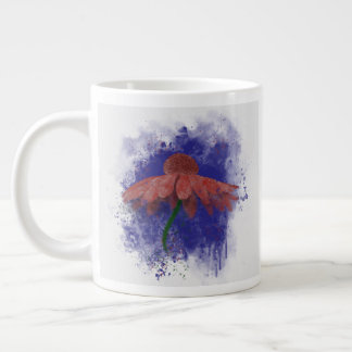 Waterverf Coneflower Grote Koffiekop