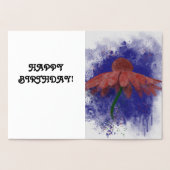 Waterverf Coneflower inside-out Folie Kaarten (Binnen)